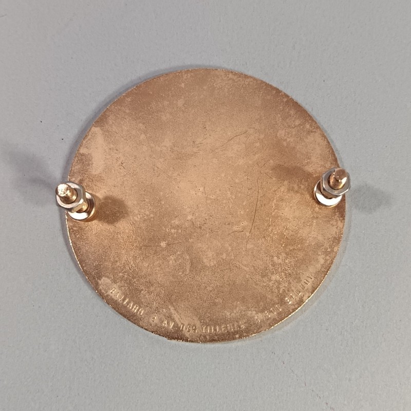 PLAQUE DE VOITURE DU BATAILLON DES SAPEURS POMPIERS DE LA VILLE DE PARIS BSPP DIAMETRE 7.5 cm